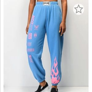 zumiez blue comfy sweatpants